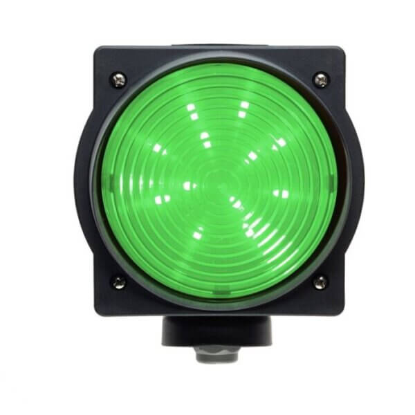 LED-Ampel 230 V Grün mit Leuchtmittel E14, ohne Kabel, 5,5 W, IP65